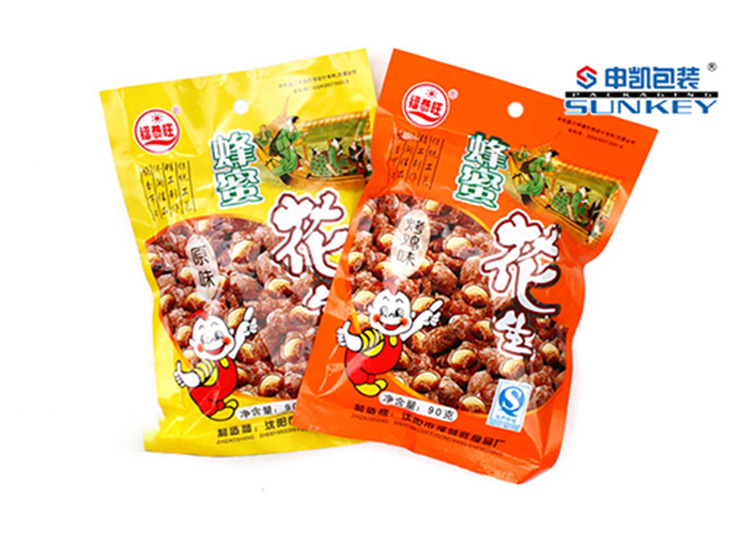 休閑食品包裝（zhuāng）袋,花生彩印包裝袋（dài）
