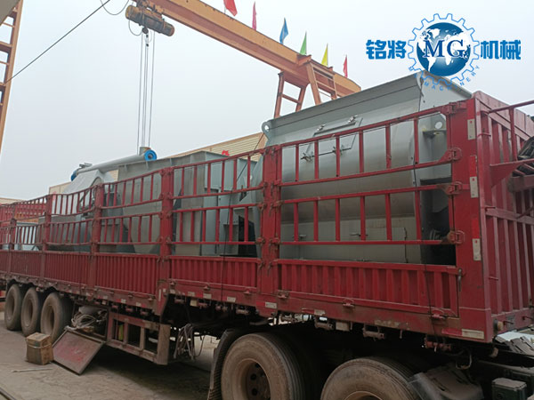 武漢幹粉砂（shā）漿生產線裝車現（xiàn）場
